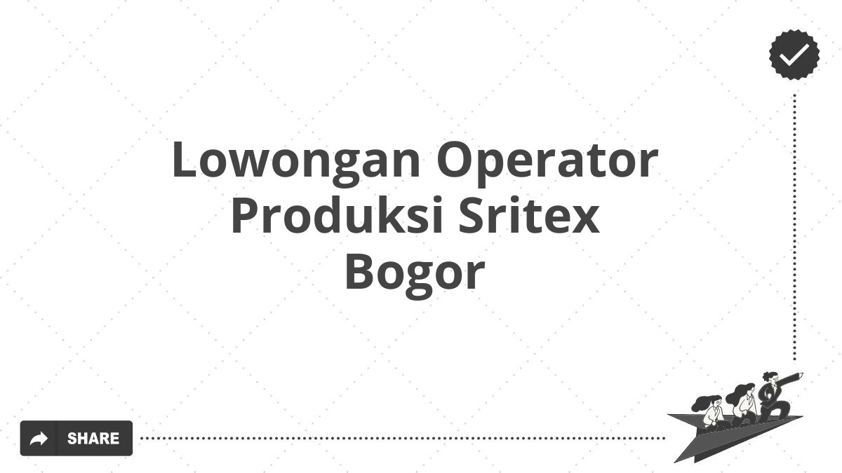 Lowongan Operator Produksi Sritex Bogor