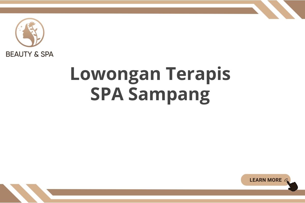 Lowongan Terapis SPA Sampang